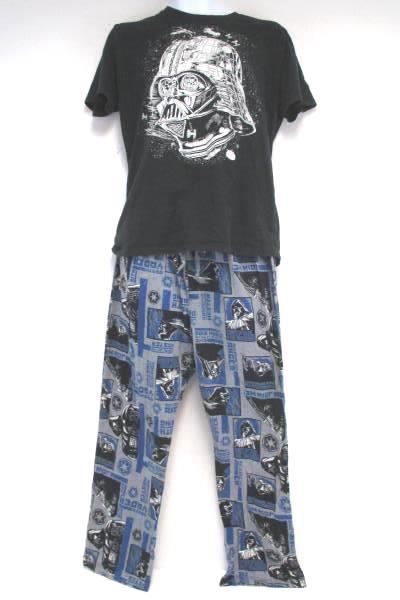 Lot of Star Wars Items Cup Black Vader TShirt & Pajama Pants Size M Ewok Plush