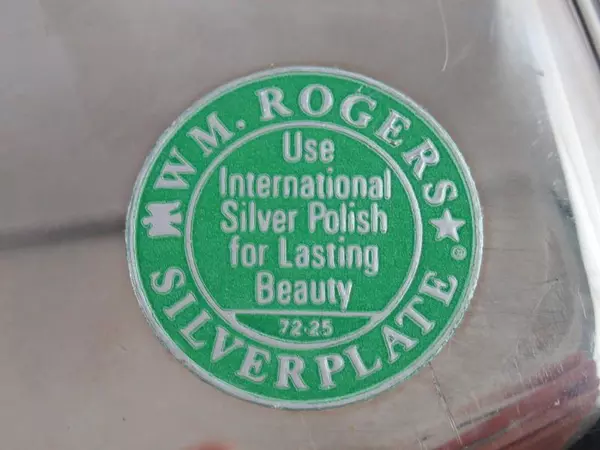 Vintage Wm. Rogers Silver Plate Butter Dish And Bread And Butter Plate