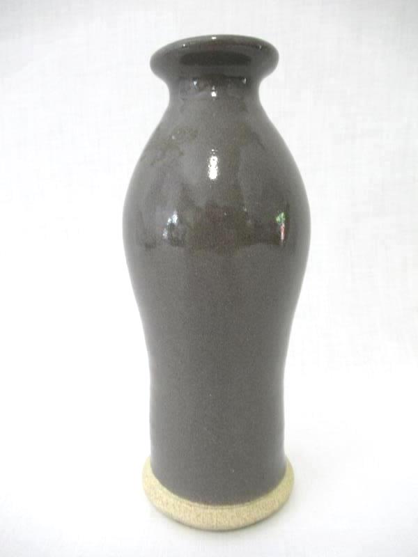 Great Northwestern Stoneware Vase Gray Beige Handmade Pottery 7 in