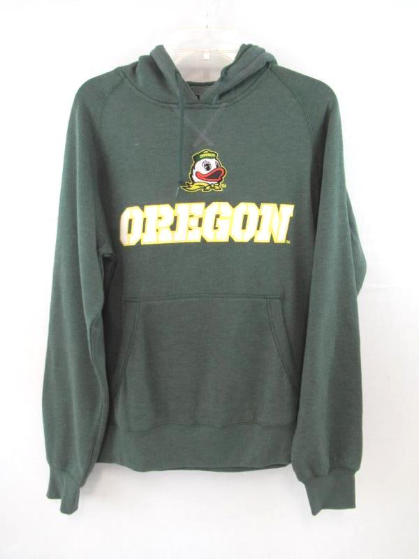 Champion Elite Oregon Ducks Hoodie Sweatshirt Women's Size M Green Pocket