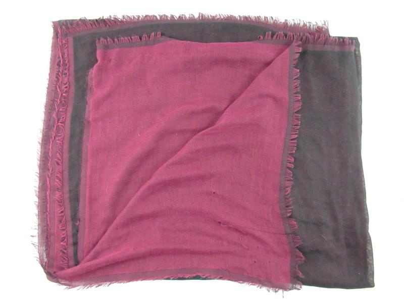 Lot of 2 Afghan Shawl Scarf Wraps Metallic Gold Red Black Fringe Ends