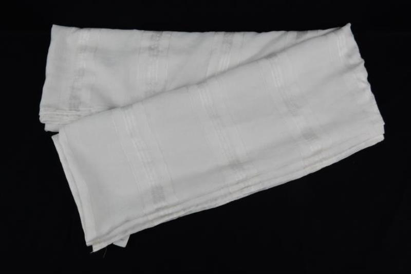 Vintage Style Masters Scarf Valance Curtain Beige Cream Satin Chiffon Sheer
