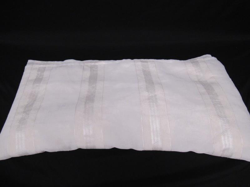 Vintage Style Masters Scarf Valance Curtain Beige Cream Satin Chiffon Sheer