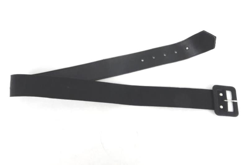 Vintage Astor W. Germany Black Adrian Belt Women's Size 11 Square Buckle
