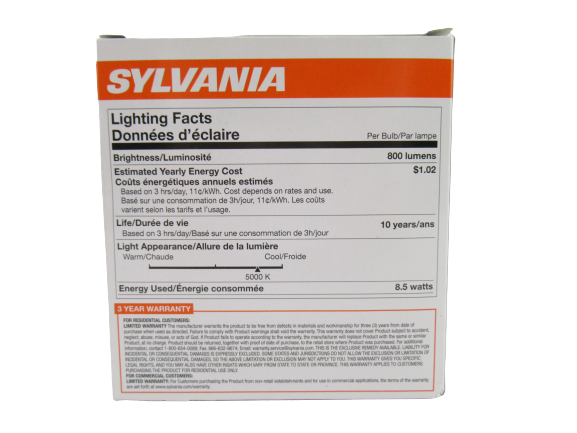 Sylvania 60W Equivalent LED Light Bulb A19 Lamp 2 Pack 2