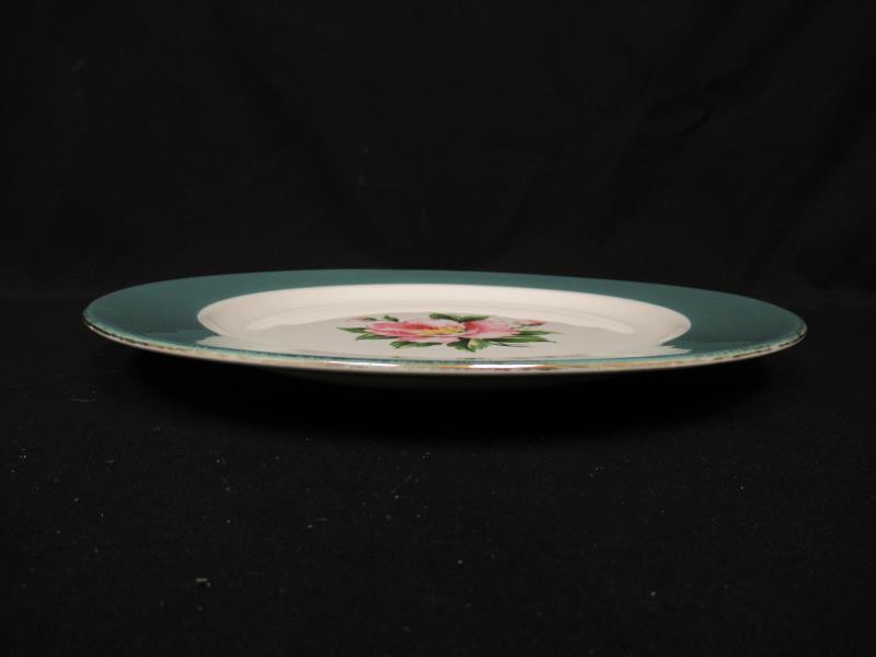 Vtg Homer Laughlin Century Services Corp Semi Vitreous Empire Green Dinner Plate