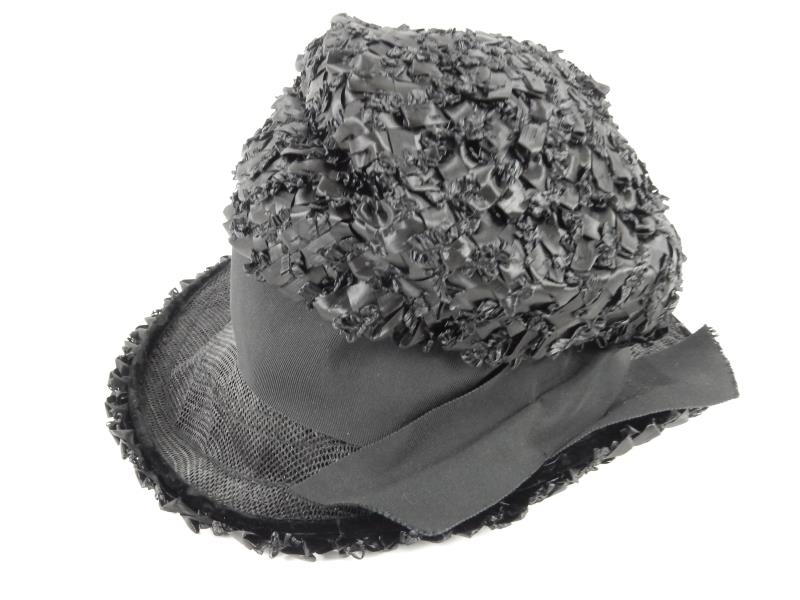Vintage Robby Ann Creations Hat Black Women's Fedora Hat