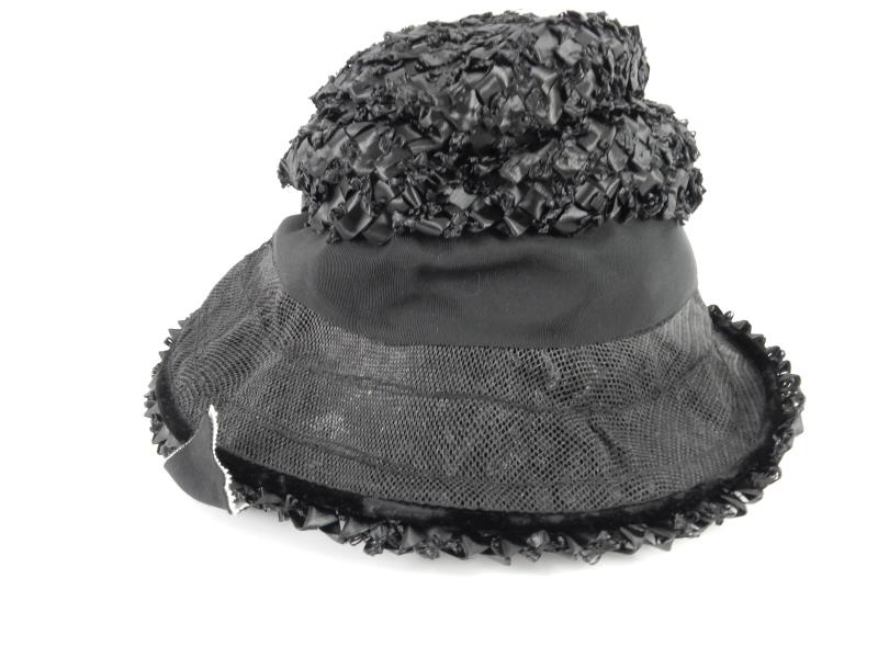 Vintage Robby Ann Creations Hat Black Women's Fedora Hat