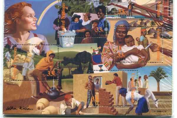 SEALED United Nations in the 21st Century Miniature Stamp Sheet of 6 MNH Unused
