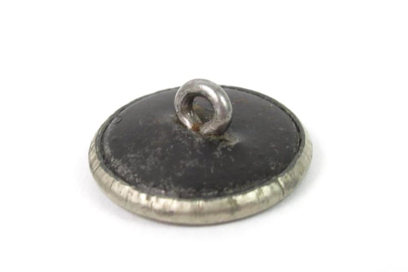 Vintage Brass Picture Shank Button A Young Rip Van Winkle