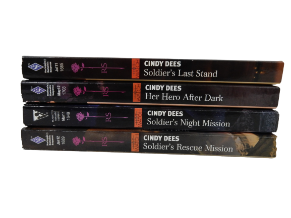 Lot of 4 Cindy Dees Books Harlequin Silhouette Hot Watch Romantic Suspense