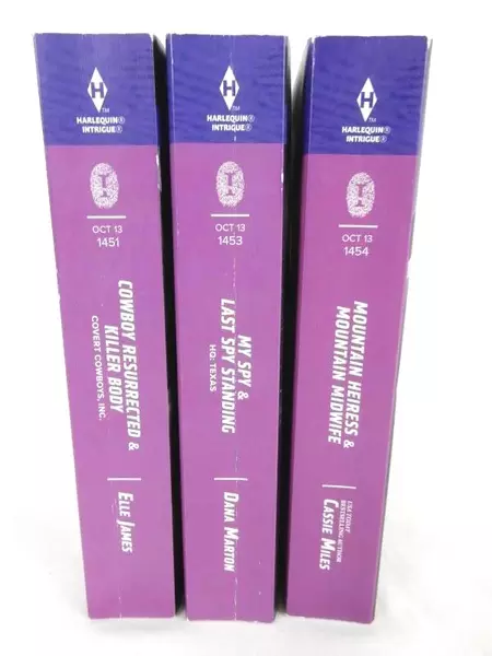 Lot of 3 Books Harlequin Intrigue 2 in 1 Novels Ellie James Dana Marton Cassie