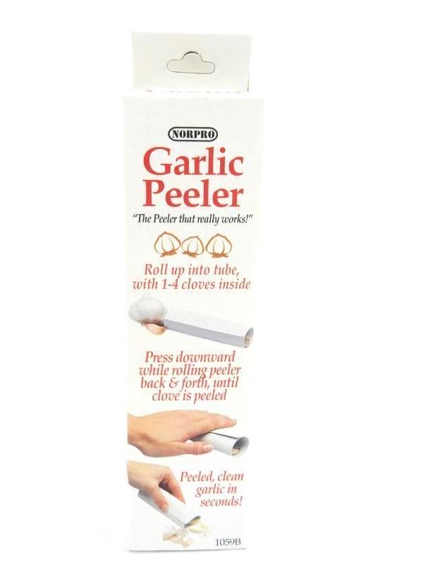 Norpro Garlic Peeler fits Up to 4 Cloves Inside Press Down And Roll