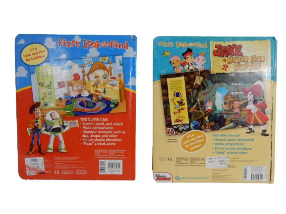 Disney First Look & Find Books Toy Story Jake And The Never Land Pirates