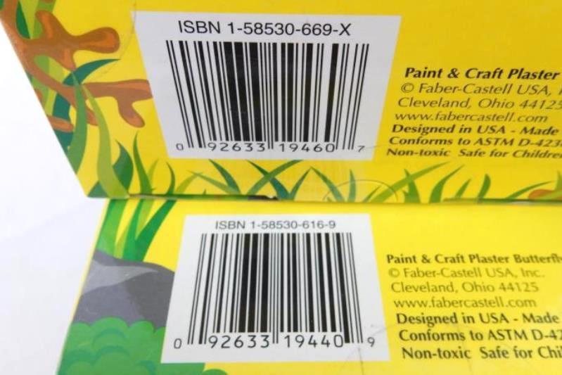 Lot of 2 Creativity For Kids Paint & Craft Kits Butterfly Fish