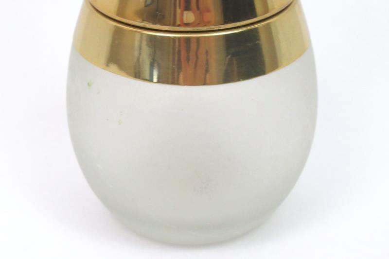 Lot of 2 Vintage Avon Charisma Cologne Mist Bottles Gold Toned Frosted Empty