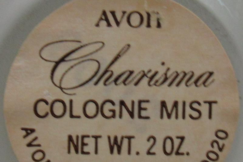 Lot of 2 Vintage Avon Charisma Cologne Mist Bottles Gold Toned Frosted Empty