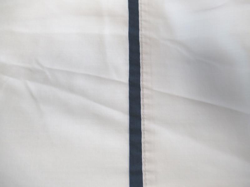 Vintage Springmaid Wondercale Light Blue Queen Size Flat Sheet Cotton Blend