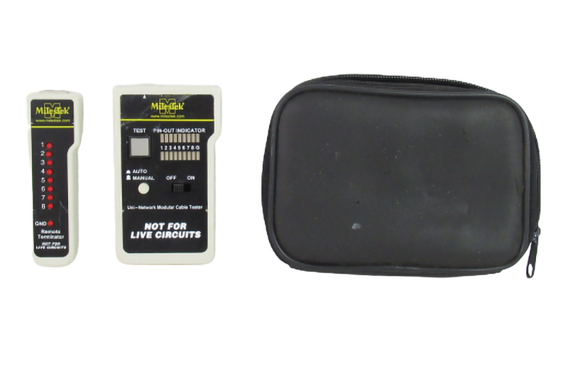 Milestek Uni-Nework Modular Cable Tester Remote Terminator Untested As Is Case
