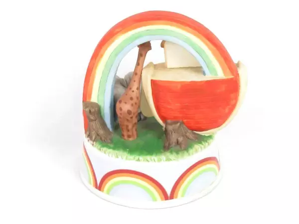 Vintage Enesco Talk To Animals Music Box 1983 Korea Tested Works