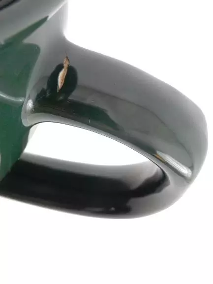 Crown Stoneware Teapot Dark Green Thailand Made Microwave Oven Safe Secure Lid