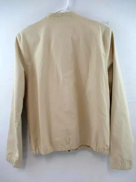 Eddie Bauer Jacket Tan Beige Pockets No Hood Zip Closure Women's Size Medium