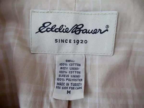 Eddie Bauer Jacket Tan Beige Pockets No Hood Zip Closure Women's Size Medium