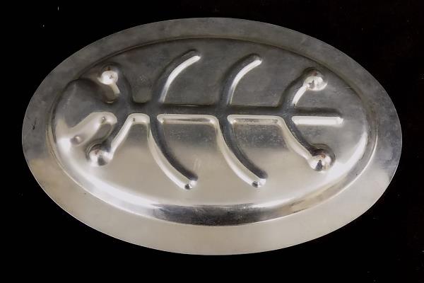 P.S.C.O. Silver Plate On Copper Fowl Tray Tree Design