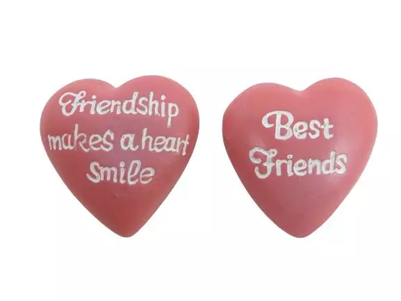 Lot of 2 Ganz Heart Felt Message Hearts Friendship NIP