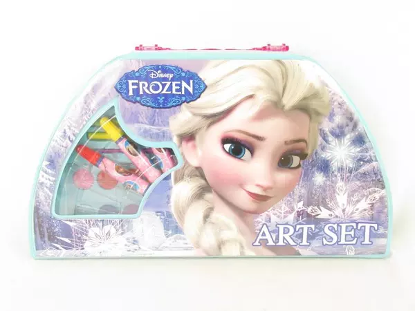 Lot of Disney Art Supplies Frozen Art Set with Olaf Pencil Case