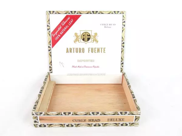 Vintage Arturo Fuente Imported Cigars Curly Head Deluxe Empty Box