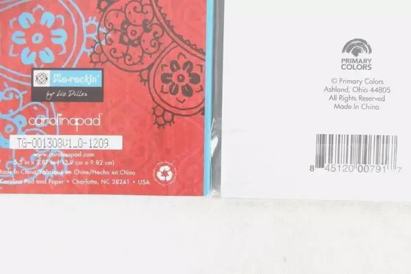 Lot of 4 Notebook Address Books Magnet Notepad Paper Craft Primary Colors Studio