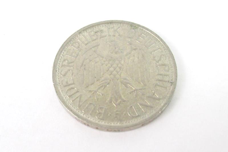 Four 1 Deutschemark Coins From The Federal Republic Of Germany 1956 And 1983