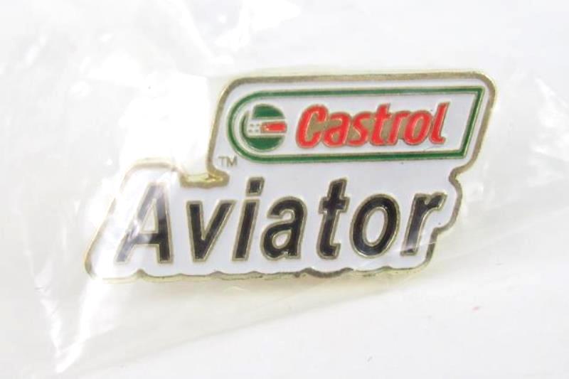 Castrol Aviator and Official Helicopter Blue Book 25th Anniversary Pin backs