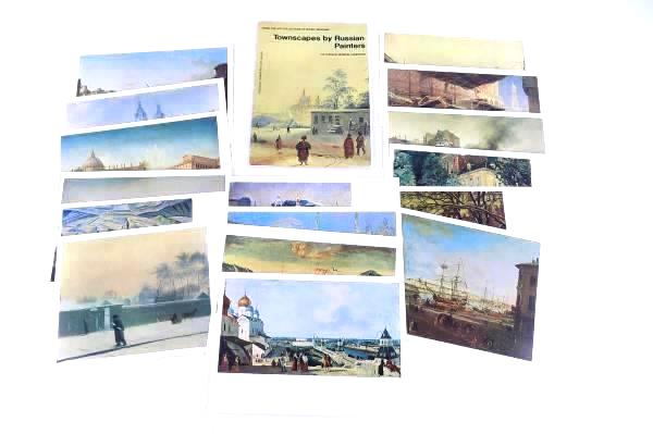 Townscapes By Russian Painters Box Set Of 16 8x6 Artist Collector Post Cards