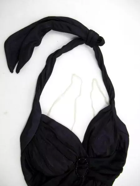 City Triangles Junior's Semi-Formal Dress Halter Neck Size Small Black Purple