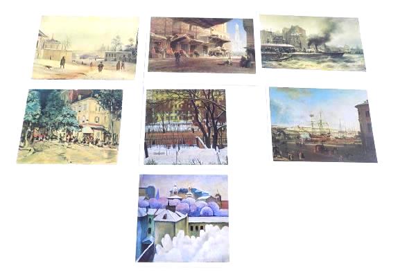 Townscapes By Russian Painters Box Set Of 16 8x6 Artist Collector Post Cards