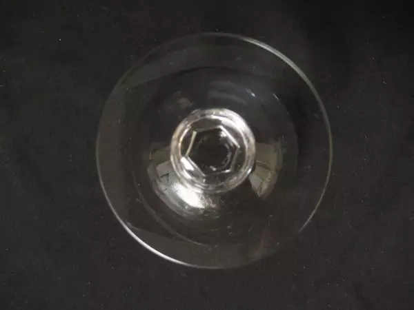 Set of 2 Tiffin Glasses Etched Small Cocktail Glasses Martini Wine Stem 3.5"