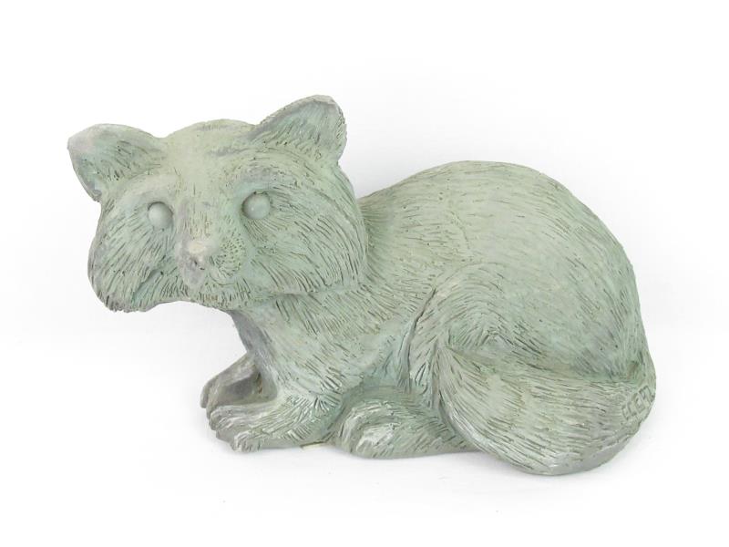 1992 Goose Creek Resin Yard Art Raccoon Hide a Key Figurine