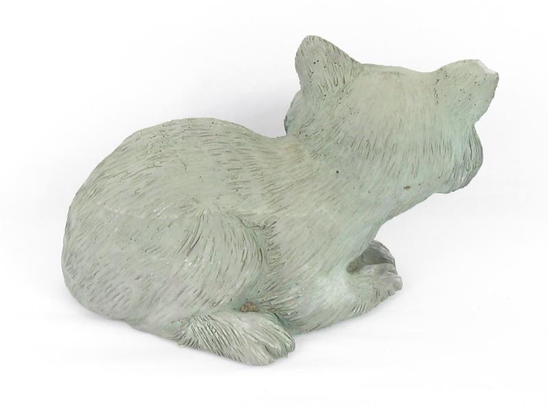 1992 Goose Creek Resin Yard Art Raccoon Hide a Key Figurine