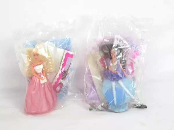 1992 Barbie McDonald's Toys Cake Toppers Twinkle Lights Ballerina Happy Meals