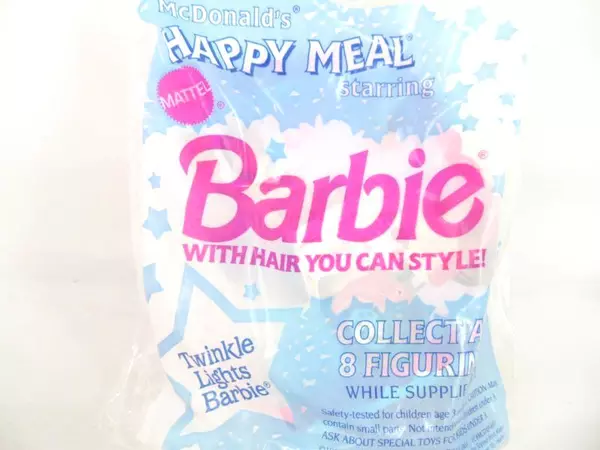 1992 Barbie McDonald's Toys Cake Toppers Twinkle Lights Ballerina Happy Meals