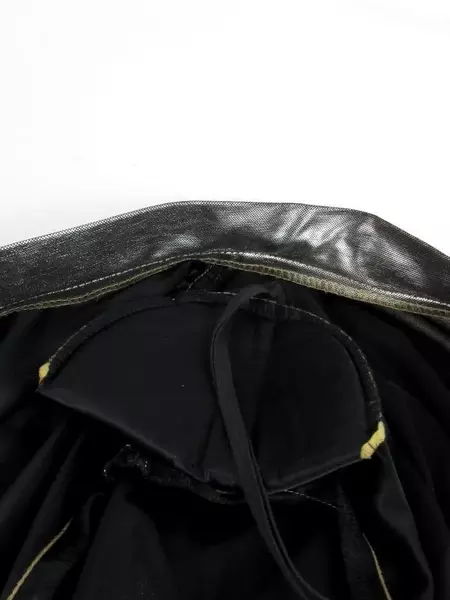 Vtg JOANNA Cardigan Jacket Gold Black Satin Open Front 3/4 Sleeve Women's XL