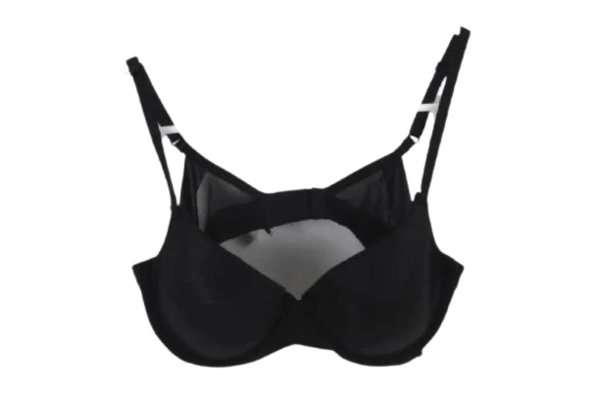 Izod Black Underwired Bra Women's Size 36 C Mesh Accent Hook & Eye Closure