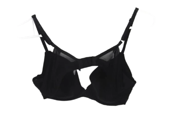 Izod Black Underwired Bra Women's Size 36 C Mesh Accent Hook & Eye Closure