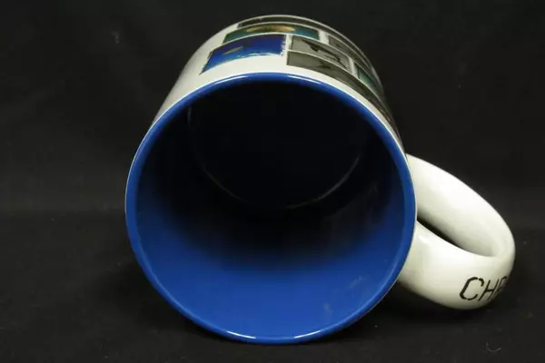 Chris Fallows Great White Shark Coffee Mug Glass Blue Ocean Sea