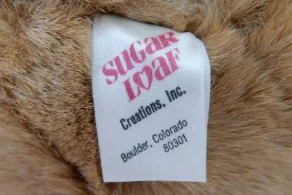 Vintage Sugar Loaf Stuffed Bear Plush Doll Brown Soft Praying Hands