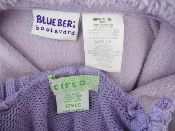 Lot of 2 Jacket Sweater Coat Circo Blueberi Boulevard Infant Girl Size 12M