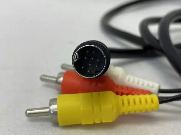 Lot of 2 RCA Video Converter Cables Cords Red Yellow White S-Video PlayStation