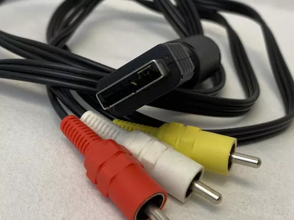 Lot of 2 RCA Video Converter Cables Cords Red Yellow White S-Video PlayStation